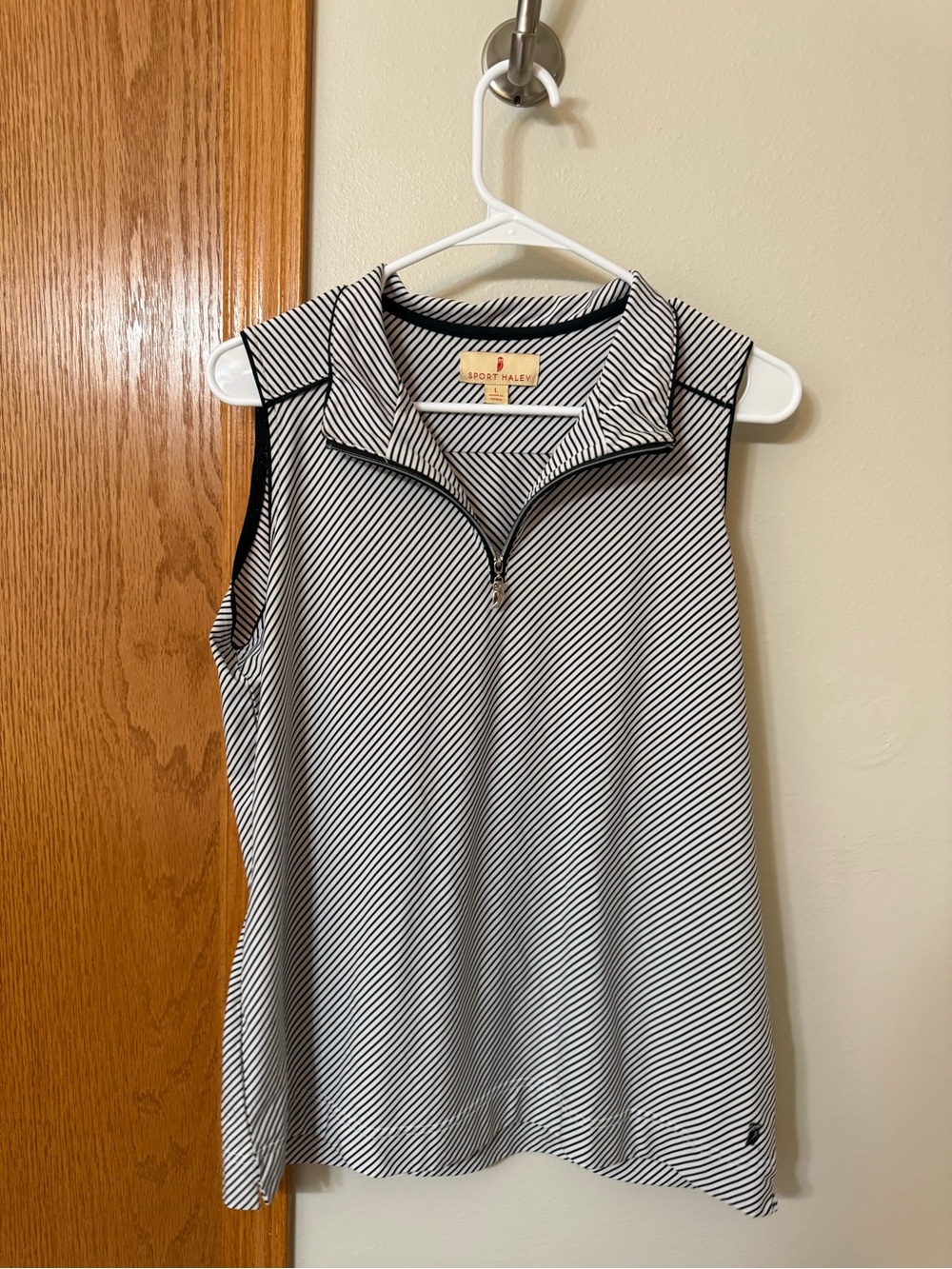 Sport Haley Stripe Sleeveless Golf Tank Size Large